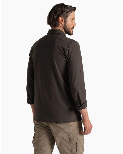 Craghoppers Black Nosilife Long-Sleeved Shirt for men