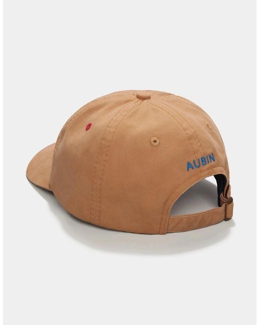 aubi Yellow Hendwell Washed Twill Cap for men