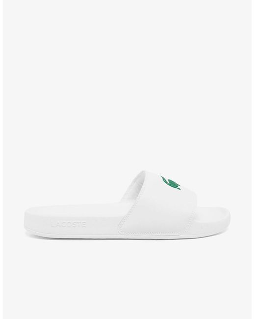 Lacoste White Serve Sliders for men