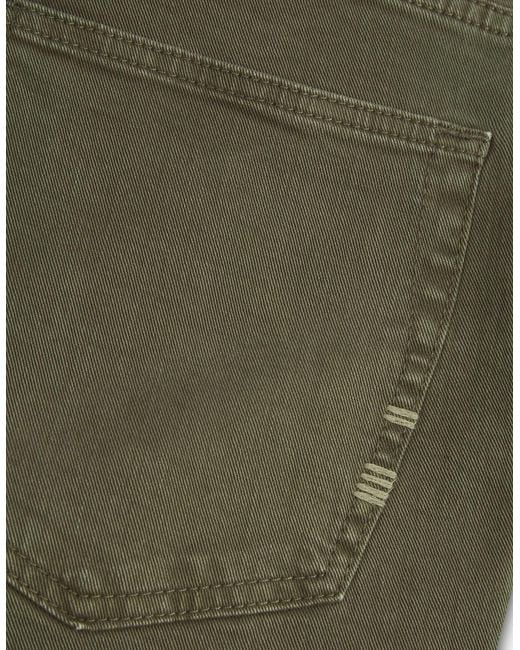 Vingt Quatre Denim Green Vingt Quatre Slim Fit Garment Dye Jeans for men