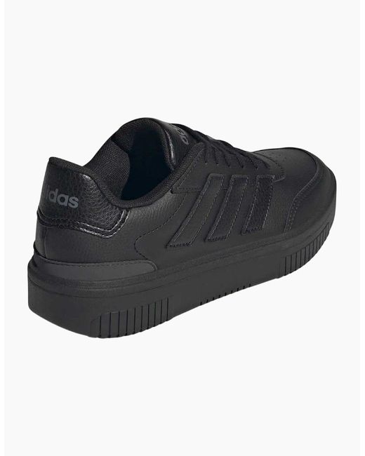 Adidas Black Ladies Courtblock Platform Trainers