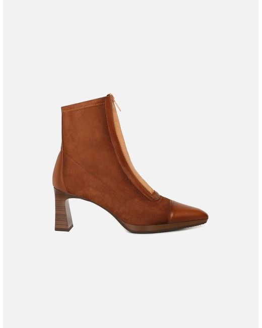 Hispanitas Brown Ankara Ankle Boots