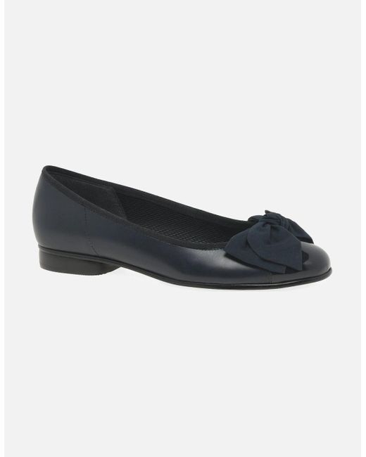 Gabor Blue Amy Ballerina Pumps