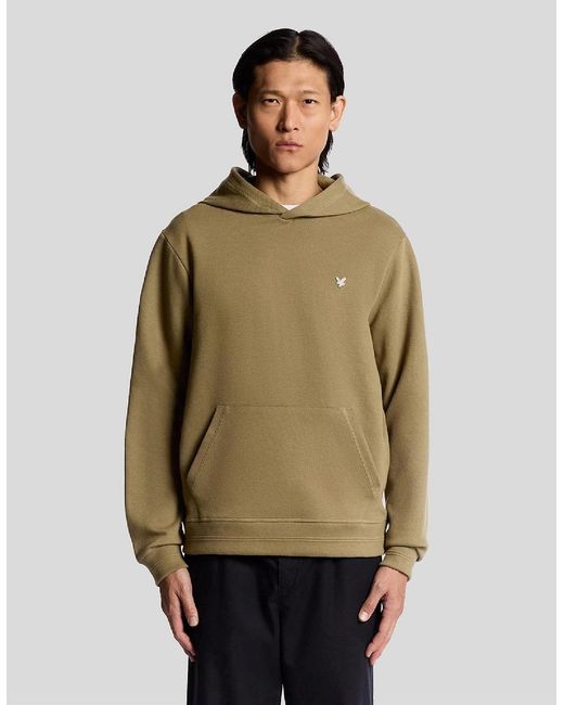 Lyle & Scott Green Weave Hoodie for men