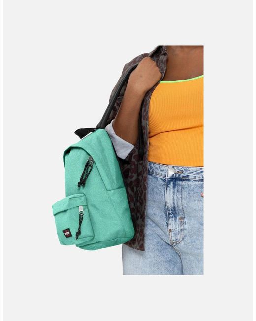 Eastpak Blue Plain Nylon Zip Fastening Bag With Front Pockets