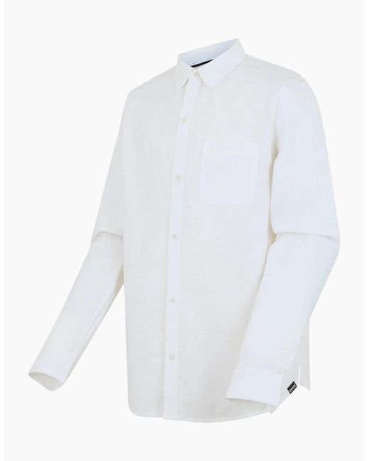 Regatta White Loran Long-Sleeved Shirt for men