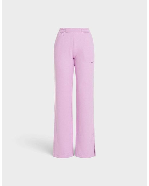 Off-White c/o Virgil Abloh Pink Diag Tapered Sweatpant Lilac