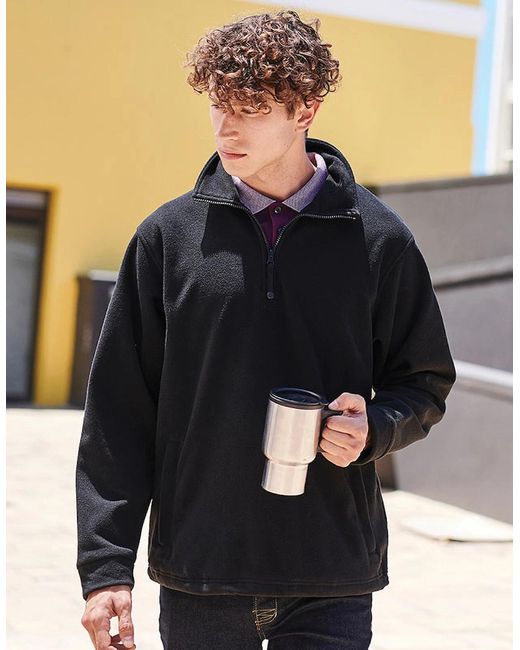 Regatta Blue Thor Overhead Anti-Pill Fleece Top for men