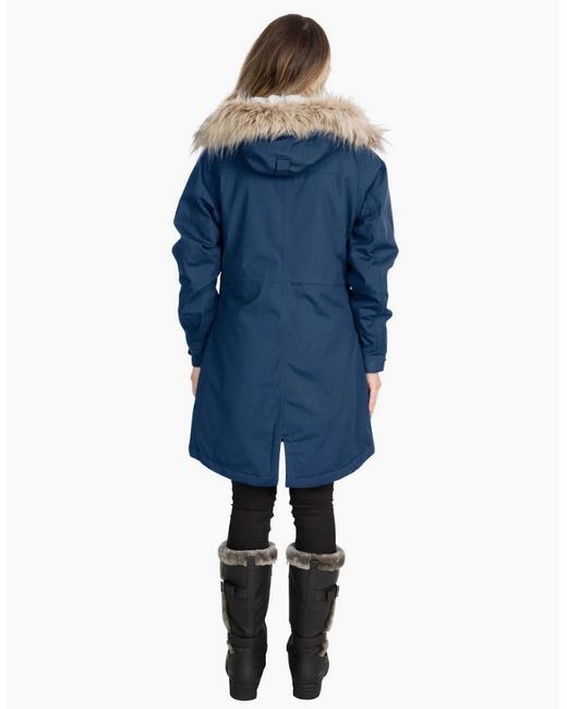 Trespass Blue Ladies Faithful Waterproof Jacket