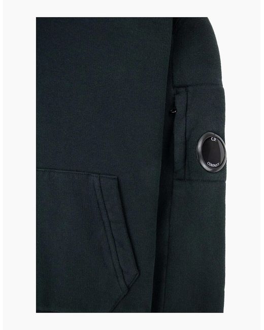 C P Company Black Undersixteen Arm Lens Hoodied Sweatshirt 999 for men