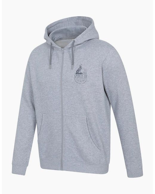 Mountain Warehouse Gray Spirit Of Adventure Full Zip Hoodie for men