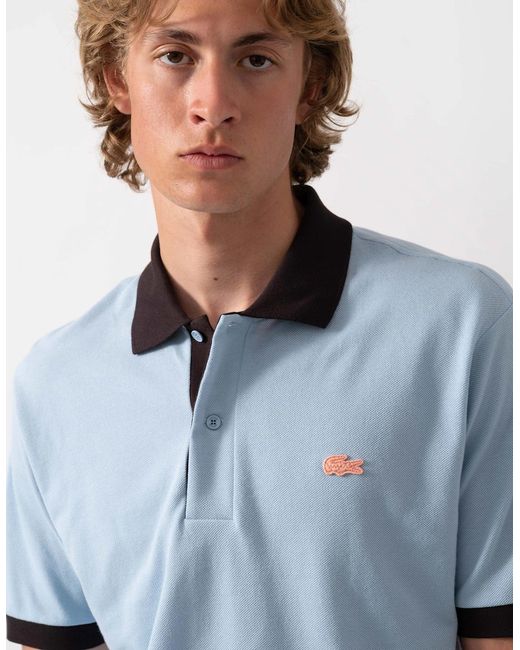 Lacoste Blue Classic Fit Short Sleeve Piqué Polo for men