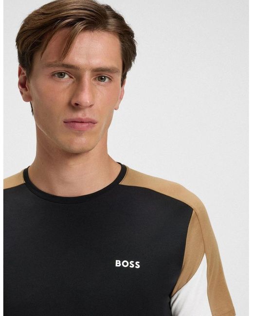 Boss Black Wordmark Crew Neck Short Sleeve Regular Fit T-Shirt for men
