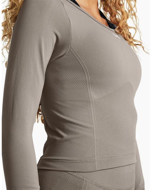 Under Armour Gray Vanish Seamless Long Sleeve T-Shirt