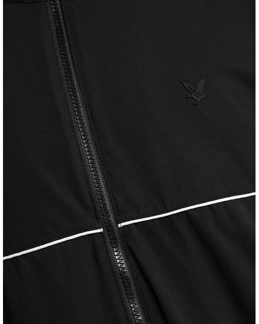 Lyle & Scott Black Lightweight Track Jacket for men