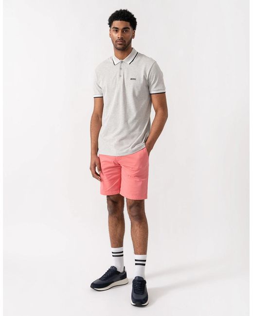 Boss White Boss Paddy Cotton-Piqué Polo Shirt With Contrast Logo for men