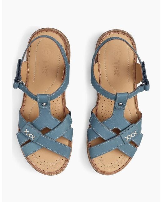Hotter Blue Reya Sandals