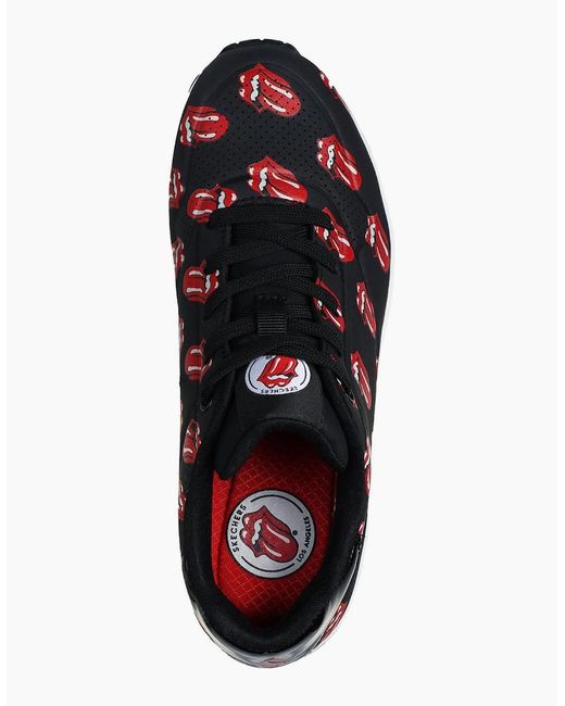 Skechers Blue Stones Repeat Lick Lyric La Low Top Trainers