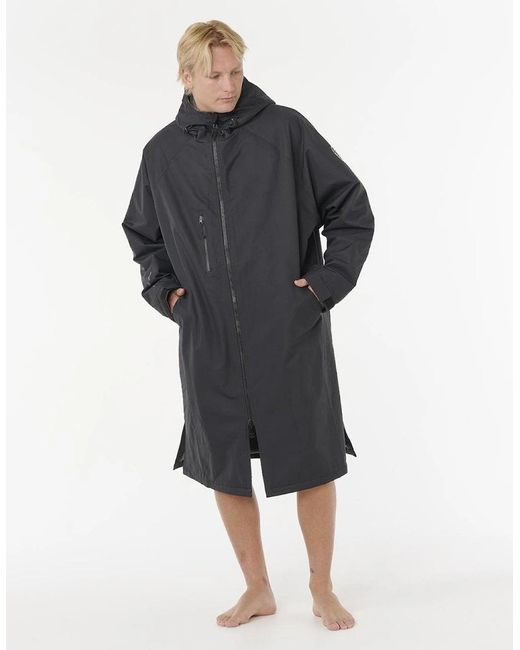Rip Curl Black Rip Curl Surf Series Winter Oversized Hooded Poncho