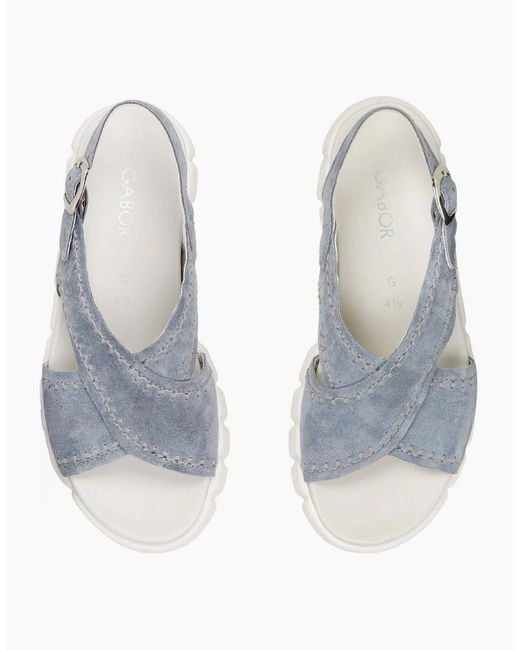 Gabor Blue Tangle Sandal