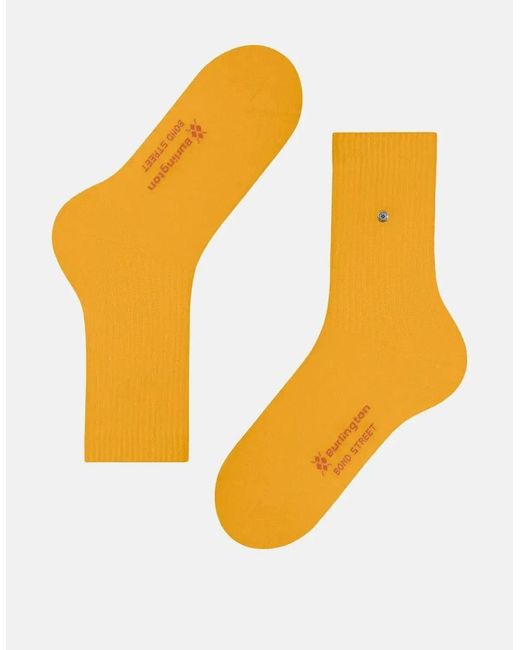 Burlington Orange Bond Street Socks Sun Ray