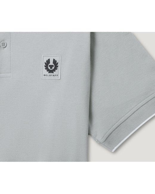 Belstaff Gray Tipped Polo Quarry for men