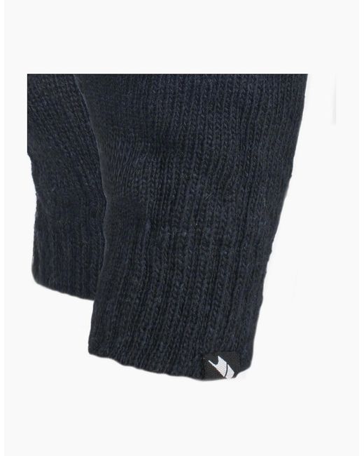 Trespass Blue Bargo Knitted Gloves for men