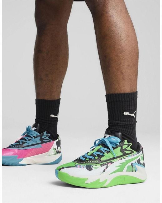PUMA Green Scoot Zeros Ii 2K Basketball Trainers for men