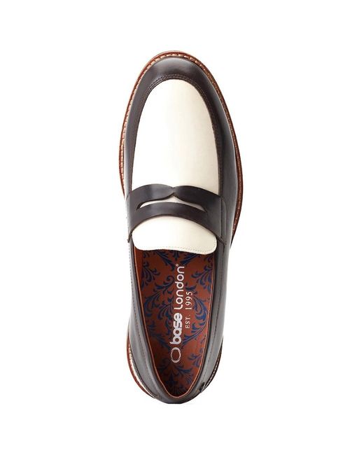 Base London Blue Sid Penny Loafers for men