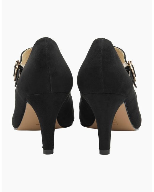 Lotus Black Laurana Court Shoes