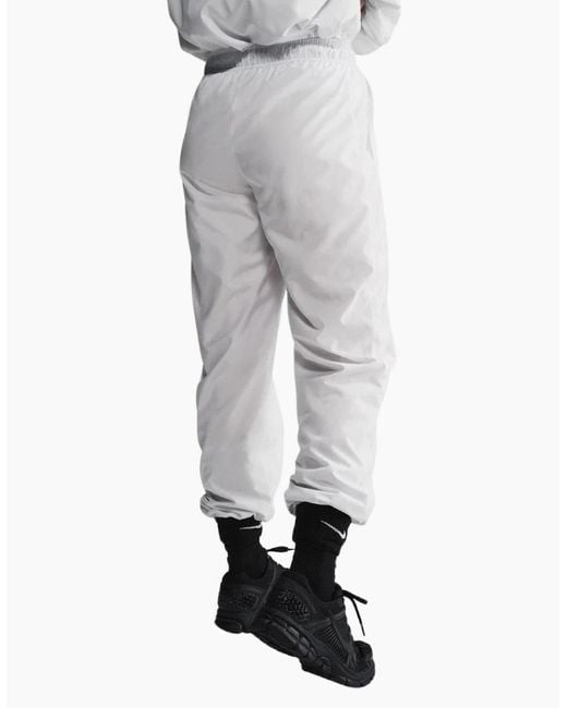 Nike White Sportswear Classic Woven Mid-Rise Loose Joggers
