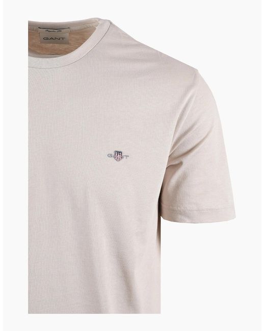 Gant Pink Reg Fit Shield T-Shirt Clay for men