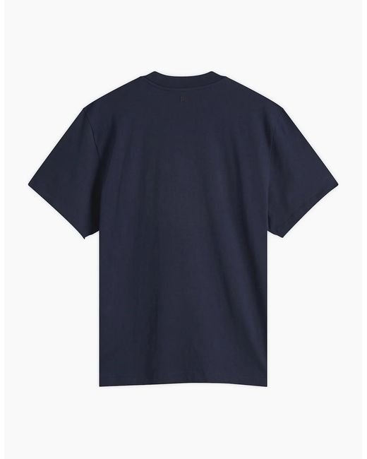 AMI Blue Small Adc Classic T-Shirt for men