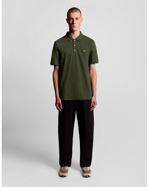 Lyle & Scott Green Cotton Polo Shirt for men