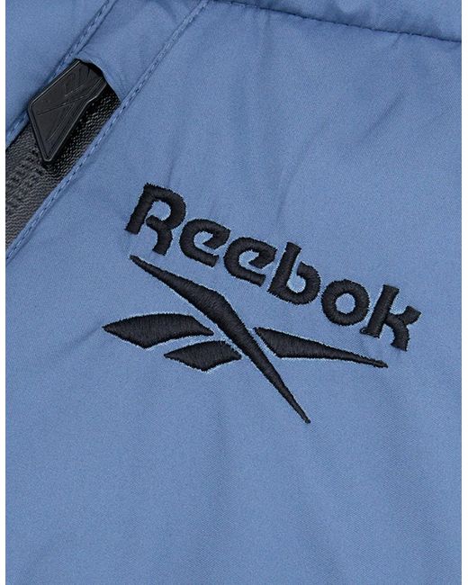 Reebok Blue Rb1567 Stretch Puffer Jacket for men