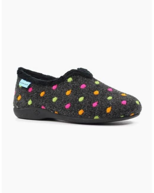 Lunar Black Slippers Studio Kla 220