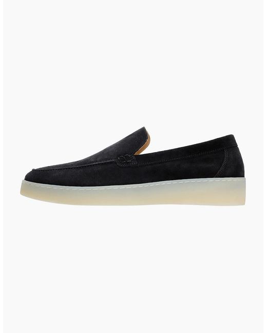 Hudson Black Hawkins Suede Loafer for men