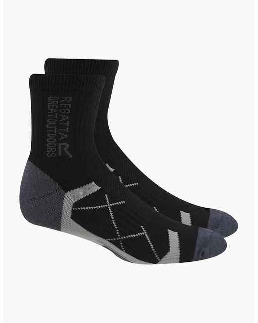 Regatta White Ladies Outdoor Boot Socks (Pack Of 2)