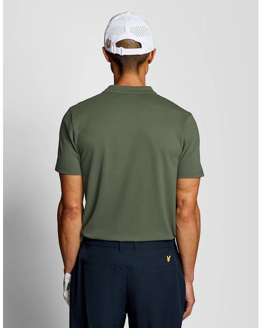 Lyle & Scott Green Technical Polo Shirt for men