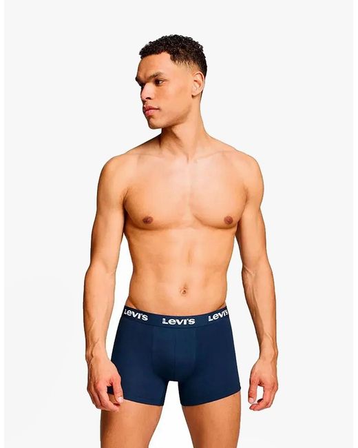 Levi's Blue Levi's Repeat Logo 2 Pack Trunks for men