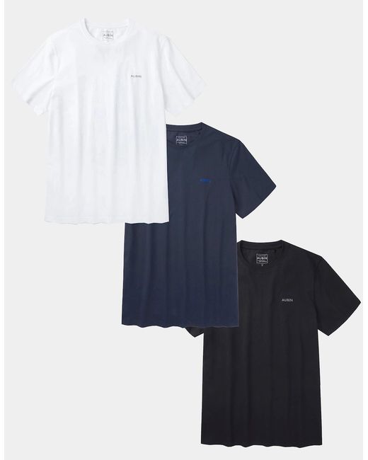 aubi Blue Durham T-Shirt 3 Pack for men