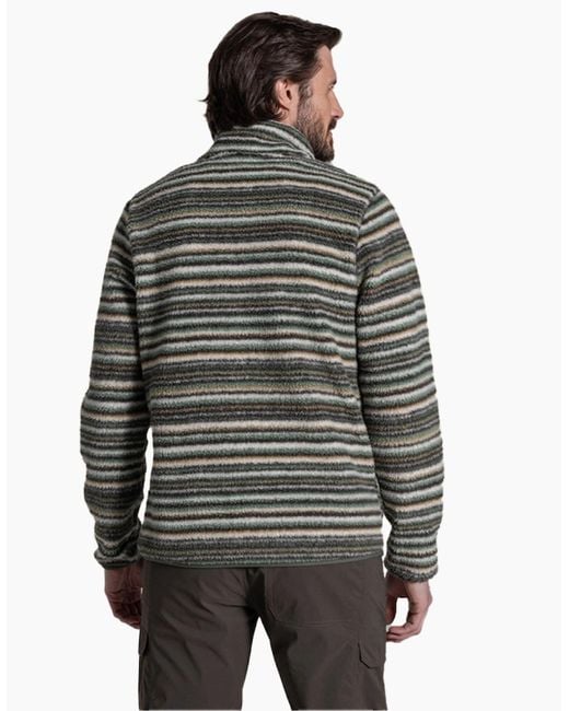 Craghoppers Gray Tatton Ii Contrast Striped Fleece Top for men