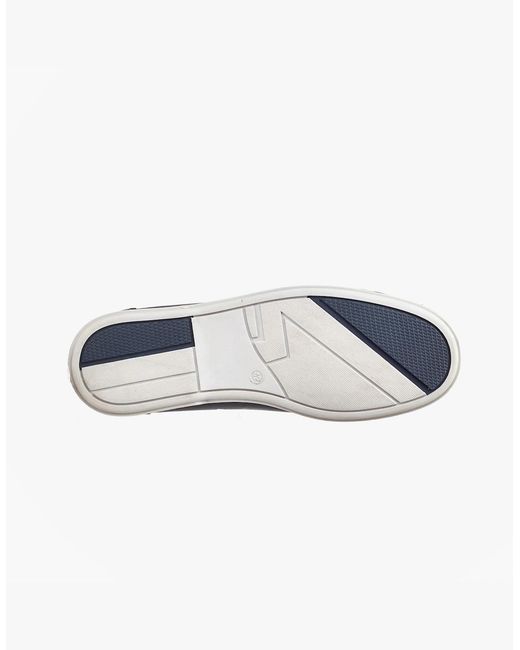 Base London Blue London Stern Boat Shoes for men
