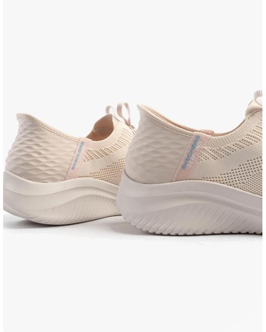 Skechers White 149710/Nat Ultra Flex 3.0-Brilliant Path Slip-On Natural