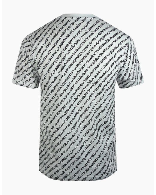 Roberto Cavalli White Cavalli Class Bold Logo Script T-Shirt for men