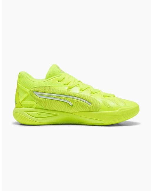 PUMA Yellow Stewie 4 Flawless Basketball Trainers