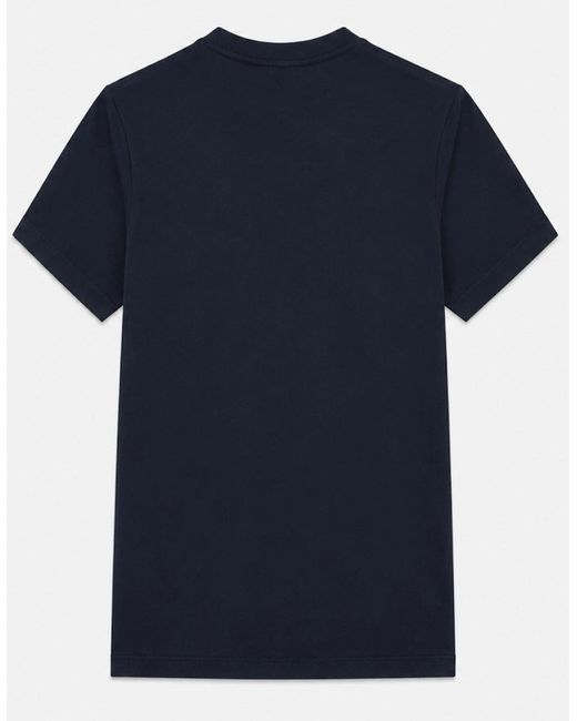 Nike Blue Embroidered Logo Swoosh T Shirt for men