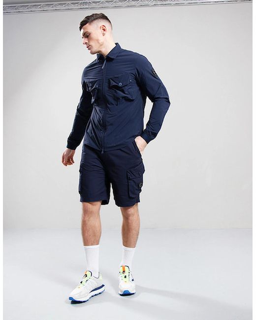 Marshall Artist Blue Tonaro Overshirt for men