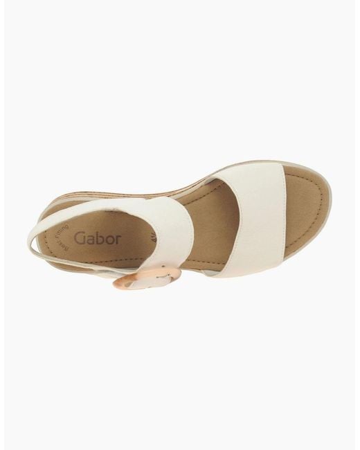 Gabor White Andre Sandals