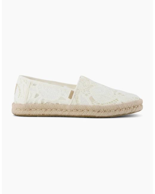 TOMS White Alpargata Rope 2.0 Slip On Shoes